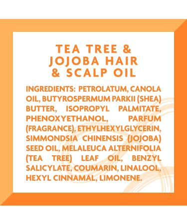 Cantu Tea Tree & Jojoba Hair & Scalp Oil with Shea Butter 6 fl oz - Nourishing Hair Treatment - Buy Online on GoSupps.com