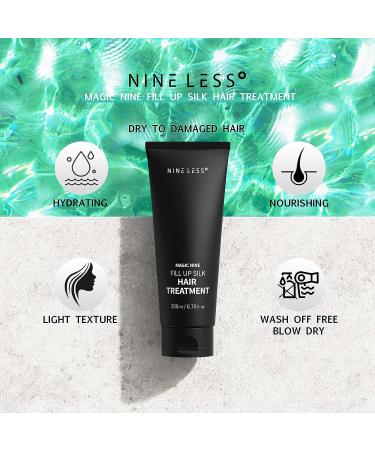 NINELESS Professional Hair Smoothing Treatment 200ml - Deep Hydration & Damage Repair | Anti-Frizz Heat Protectant with Natural Fruit Extracts - Buy Online on GoSupps.com