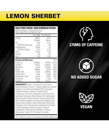 EHPlabs OxyShred Hardcore Thermogenic Pre Workout Powder for Shredding - Pre Workout Powder with L Glutamine & Acetyl L Carnitine Energy Boost Drink Mood Booster - Lemon Sherbet 40 Servings - Buy Online on GoSupps.com