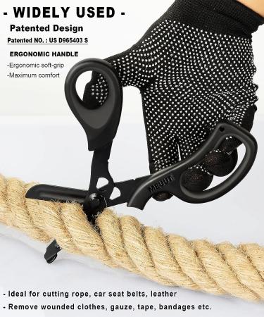 MEUUT 2 Pack 8-Inch Medical Trauma Shears- Patented Surgical Grade Stainless Steel EMT Scissors for Doctors, Nurses, EMT Workers - Black (2 Pack) - Buy Online on GoSupps.com