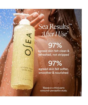 OSEA Undaria Algae Body Wash - pH Balanced - Hydrating & Moisturizing Citrus Scented Cleanser - Clean Vegan Non-Toxic Skincare - 8oz - Buy Online on GoSupps.com