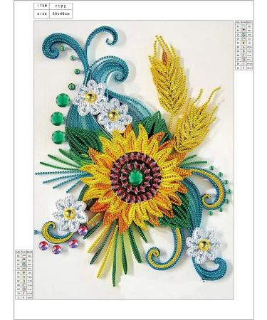 TRRCEPOS Partial Drill Diamond Painting  5D Diamond Painting Kit for Adults and Kids Diamond Flower Pictures 12 X 16 Inch (Diamond Flower-E) A-Diamond flower-E - Buy Online on GoSupps.com