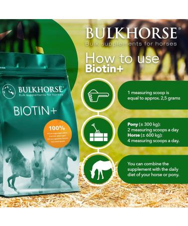 Buy BulkHorse Biotin+ | Premium 1000g | Boost Muscles Energy & Skin | International Shipping - Buy Online on GoSupps.com
