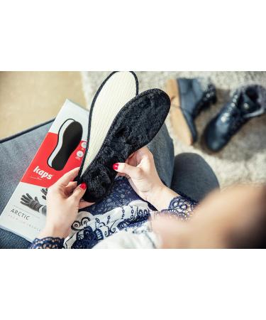 Arctic Lambskin Winter Shoe Insoles - 3 Pairs of Soft Bristle & Cotton Edge Inserts for Ultimate Warmth - Kaps - Men & Women - Buy Online on GoSupps.com