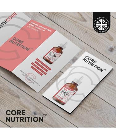 Iodine Liquid Drops - Vegan - High Strength 600mcg - 400 Servings - Made in UK - Core Nutrition - Buy Online on GoSupps.com