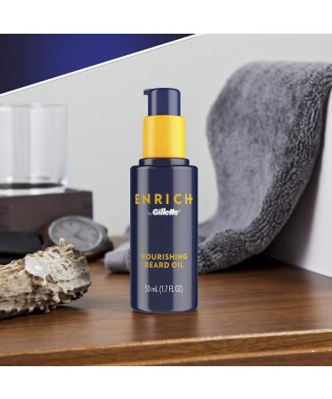 Gillette Enrich Beard & Face Care Starter Kit for Men - 4 Piece Beard Care Set - International Shipping Available - Buy Online on GoSupps.com