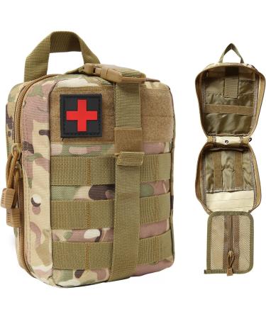 Shop Bituor Tactical First Aid Pocket Bag - Waterproof Molle EMT Pouch for Outdoor Camping & Adventure (Camo Brown) - Buy Online on GoSupps.com