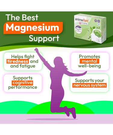 NIAM Laboratorios Magnesium Complex | Glycinate Citrate Malate | 6 High-Absorption Salts | with Vitamins B12 & D | 60 Capsules | Animafort CronoMag - Buy Online on GoSupps.com