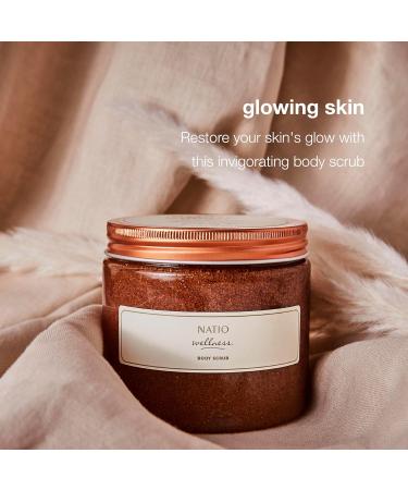 Natio Wellness Body Scrub - Exfoliating Body Scrub with Walnut Aloe & Chamomile | 15.87 oz - Microbead-Free Body Exfoliator for Smooth Skin - Buy Online on GoSupps.com