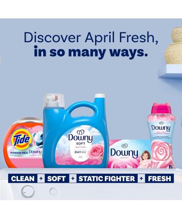 Downy Fabric Softener Liquid - April Fresh Scent 140 Fl Oz 190 Loads HE Compatible - Buy Online Now - Buy Online on GoSupps.com
