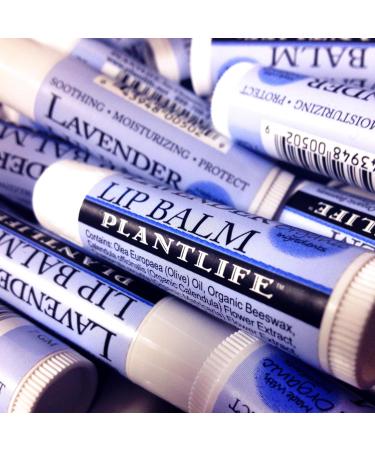 Plantlife Lavender Lip Balm - Organic Made with Beeswax Calendula & Chamomile - Soothing Balm for Chapped Lips - Moisturize Lips & Works on Minor Cuts - Made in California - Buy Online on GoSupps.com