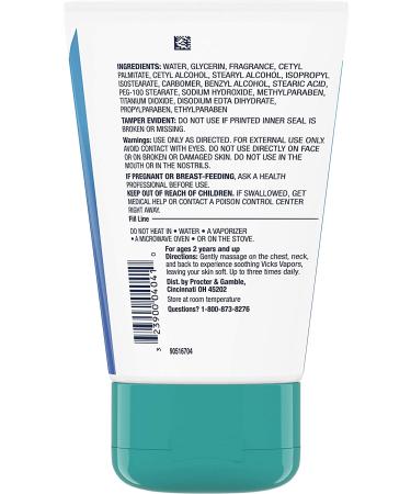 Vicks VapoCream 3oz Tubes - Soothing, Moisturizing Non-Medicated Vapor Cream - Buy Online on GoSupps.com