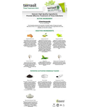 Terrasil Tinea Versicolor Treatment Max - 1.76oz Tube & Soap Bar Combo Pack - Buy Online on GoSupps.com