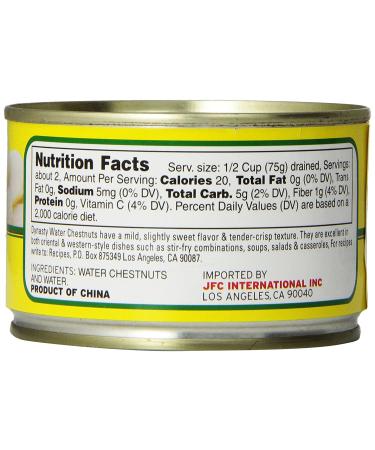 Dynasty Sliced Water Chestnuts 8 oz - Crisp and Delicious | Buy Online - Buy Online on GoSupps.com