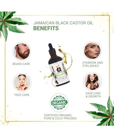Buy Jamaican Black Castor Oil - Cold-Pressed Organic 100ml for Hair Growth | Best International Shipping - Buy Online on GoSupps.com