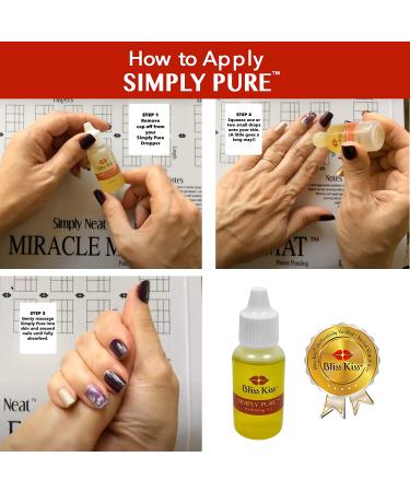 Bliss Kiss Simply Pure Cuticle & Nail Oil 0.5oz Dropper - CRISP - Buy Online on GoSupps.com