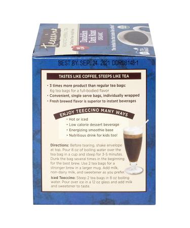 Teeccino Organic Dandelion Dark Roast Herbal Tea - Caffeine-Free, 10 Tea Bags (2.12 oz) - Buy Online on GoSupps.com