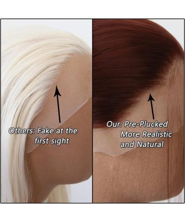 Long Straight Reddish Brown Lace Front Wig - Heat Resistant Synthetic Hair for Black Women - Cosplay and Daily Wear - Buy Online on GoSupps.com