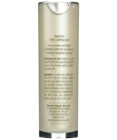 Eminence Organic Skincare Cucumber Eye Gel 1.05 fl. oz. - Hydrating under eye treatment - Buy Online on GoSupps.com
