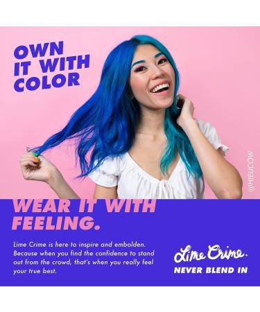 Lime Crime Unicorn Hair Dye in Anime (Candy Blue) - Vegan, Cruelty-Free, Semi-Permanent Hair Color - Conditions & Moisturizes with Sugary Citrus Vanilla Scent - Buy Online on GoSupps.com