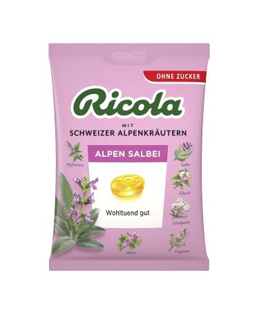 Ricola Alps Sage Herbal Candies - Sugar-Free Vegan 18 Bags of Swiss Alpine Herb Goodness | 75g Each - Buy Online on GoSupps.com