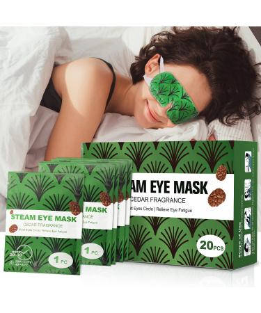 16 Pack Unscent + 20 Pack Cedar Steam Eye Masks for Dry Eyes