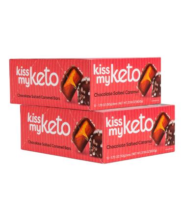 Kiss My Keto Protein Bars – Chocolate Salted Caramel Keto Bars – 18g MCTs 1g Sugar 3g Net Carbs Keto Snack Bars – Keto Food Protein Bars Low Sugar Low Carb – Keto Chocolate Meal Replacement Bar (36-Pack) Salted Caramel 36 …