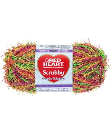 Red Heart Scrubby Yarn  Tropical