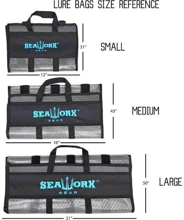 Seaworx Small Lure Bag - 6 Pocket 31 x 12 Tackle Box - Heavy Duty Fishing Bag - Buy Online on GoSupps.com