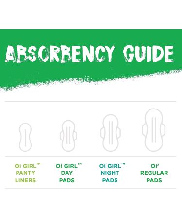 Oi Girl Organic Ultra-Thin Panty Liners - Box of 24, Individually-Wrapped - Buy Online on GoSupps.com