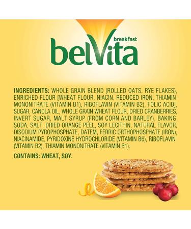 belVita Cranberry Orange Breakfast Biscuits - 5 Packs (4 Biscuits Per Pack) - Buy Online on GoSupps.com