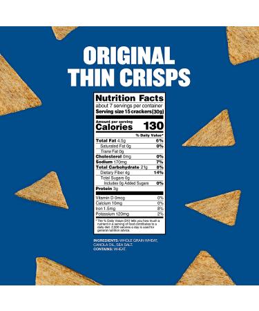 Triscuit Thin Crisps Original Whole Grain Wheat Crackers - 6 Pack of 7.1 Ounce Boxes - Buy Online on GoSupps.com