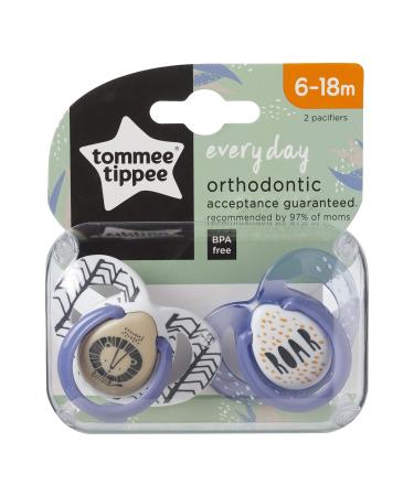 Tommee Tippee BPA-Free Silicone Pacifiers 2-Count | 6-18m | Symmetrical Design | Colors Vary - Buy Online on GoSupps.com
