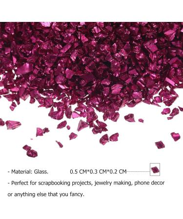 FRCOLOR 1 Glass Chip Nail Filler Crushed Glass for Crafts Ornament Crafts Crushed Irregular Glass Irregular Glass Epoxy Fillers Rhinestone for Nails Diy Epoxy Fillers Bulk Nail Stone 3d 0.5X0.3cm Rosy - Buy Online on GoSupps.com