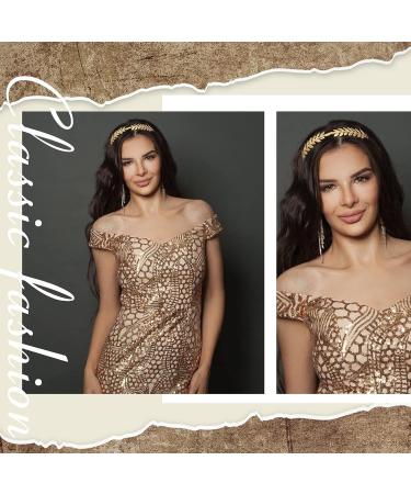 Kacctyen 6 Pcs Gold Leaf Wedding Headbands Set - Bridal Tiara with Faux Pearls - Greek Queen Crown Headpiece for Women - Costume Hair Accessories - Buy Online on GoSupps.com