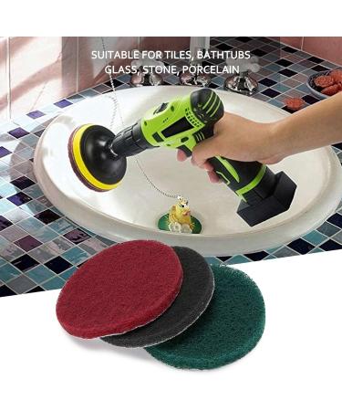 Lizusidtsy 13 Pieces Drill Power Scrubber Brush Scouring Pads & Sponge Cleaning Kit - All Cleaner Scrubbing Cordless Drill - Buy Online on GoSupps.com