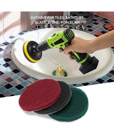 Knadgbft 13 Pieces Drill Power Scrubber Brush Scouring Pads & Sponge Cleaning Kit - All Cleaner Scrubbing Cordless Drill - Buy Online on GoSupps.com