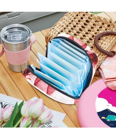 Women's Binding Storage Bags - Ink Cherry Blossom Flowers | Portable Menstrual Pad & Tampon Holders | Stylish Storage for Bandages | Multicolored | Ideal for School & Office - Buy Online on GoSupps.com