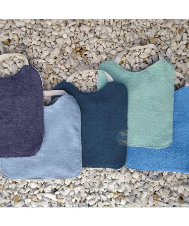 Mimuselina Pack x5 Large Baby Bibs - Waterproof Absorbent & Autonomy Focused - Made in Europe - Buy Online on GoSupps.com