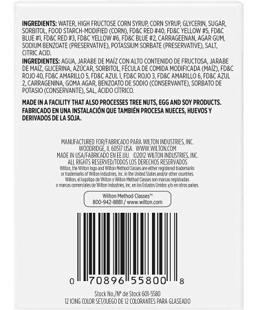 Wilton 12-Piece Gel Food Coloring Set - Vibrant Icing Colors for Baking - Buy Online on GoSupps.com
