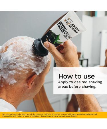 The Cut Buddy Shave Cream for Coarse Hair | Ingrown Hair Relief & Skin Comfort | Patented Exfoliator | Softens & Soothes | As Seen on Shark Tank | 6 Fl Oz | International Shipping Available - Buy Online on GoSupps.com