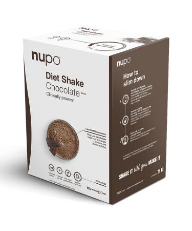 NUPO Diet Shake Chocolate Premium diet shakes for weight management I Clinically proved meal replacement shake for weight control I 12 Servings I Very Low-Calorie Diet GMO Free Chocolate 384 g (Pack of 1)
