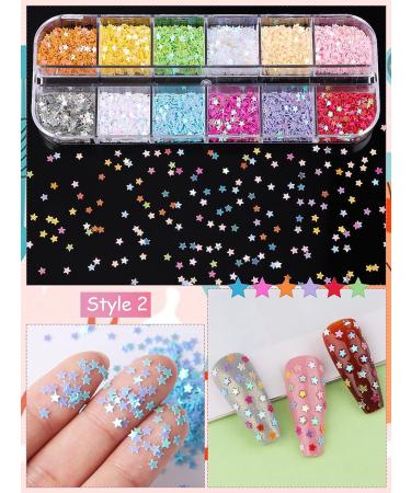 Kalolary 4boxes Holographic Nail Art Glitter Sequins - Valentine's Day Decoration - Buy Online on GoSupps.com
