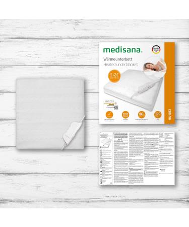 Medisana HU 662 Heat Under Bed Mattress Heater - 150x80 cm 6 Temperature Levels Overheat Protection Washable Automatic Switch-Off - Perfect for All Mattresses - Buy Online on GoSupps.com
