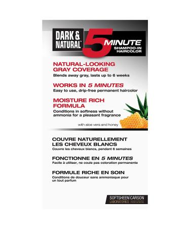 SoftSheen-Carson Dark & Natural Men's Hair Color - 5 Min Gray Coverage, Jet Black, Ammonia-Free - 1 Pack - Buy Online on GoSupps.com