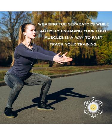 Healthy Happy Long Life Toe Spacers for Athletes | Foot Fitness & Pain Relief - Buy Online on GoSupps.com