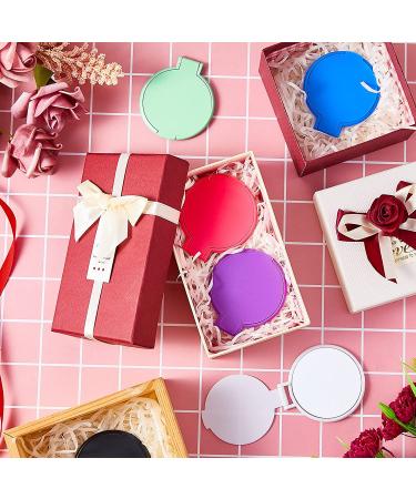 Mini Folding Compact Mirror Set - Vintage Portable Travel Makeup Mirror for Women - 18 Pieces (Pink, Purple, Green, Blue, Black, White) - Buy Online on GoSupps.com