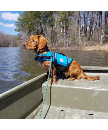 Vivaglory Ripstop Dog Rescue Vest - Improved Buoyancy & Visibility for Small to Medium Dogs | Blue | Chest 43-53cm - Buy Online on GoSupps.com