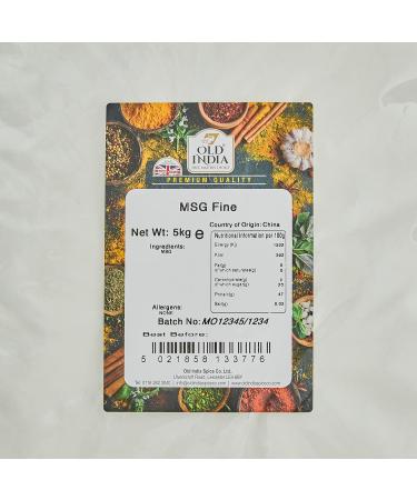 Old India MSG Fine 5kg - Premium Quality Seasoning (Pack of 1) - Buy Online on GoSupps.com