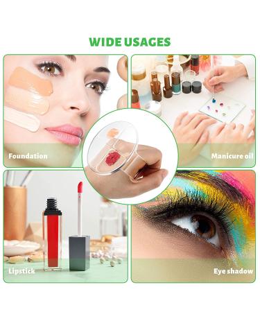 2-Piece Clear Hand-Held Makeup Mixing Palette for Foundation and Nail Art | Manicure & Makeup Tool - Buy Online on GoSupps.com
